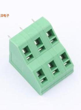 KFM736A-7.62-2*3P |原装插件,P=7.62mm弹簧式接线