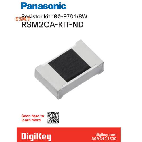 RSM2CA |厚膜RESISTR KIT 100-976 1/8W 4800PCS