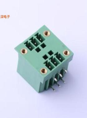 DB2ERHM-3.81-2*3P-GN |原装弯插,P=3.81mm插拔式接线