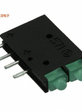 5710122100F |绿色（x 2） CBI 2MM BI-LVL GRN RA