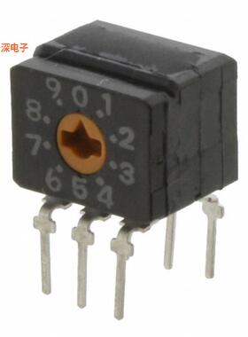 A6CV-10R |BCDSWITCH ROTARY DIP BCD 0.1A 30V