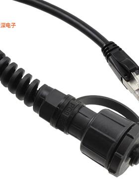 67PAB-010-K|圆形线缆CABLE MOD 8P8C PLUG-PLUG 3.28