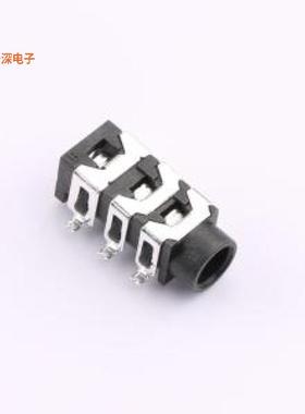 PJ-313D |3.5mm耳机座 PJ-313D  三段式音频(耳机)SMD