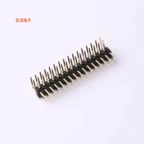 XDZ200-2-16-W-2.0-G1 |整针镀金 1U排针弯插,P=2mm