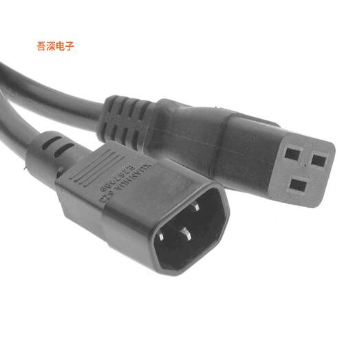 CM-210339BKBSTK |原装全新10Ft Power Cord C14 to C19 Black