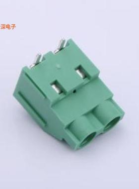 DB910R-7.62-2P-GN-S |原装弯插,P=7.62mm螺钉式接线