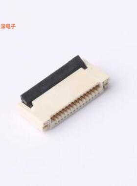 FPC-0.5HF-15PWBR-H20|原装SMD,P=0.5mm,卧贴FFC/FP