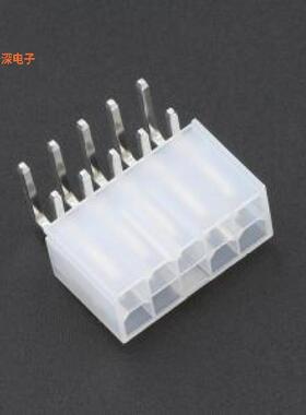 5569-2x5P WZ |线对板针座4.2mm 2*5P 双排弯针透明