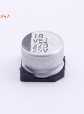 VEJ221M1ETR-1008 |原装SMD,D10xL7.7mm贴片型铝电解