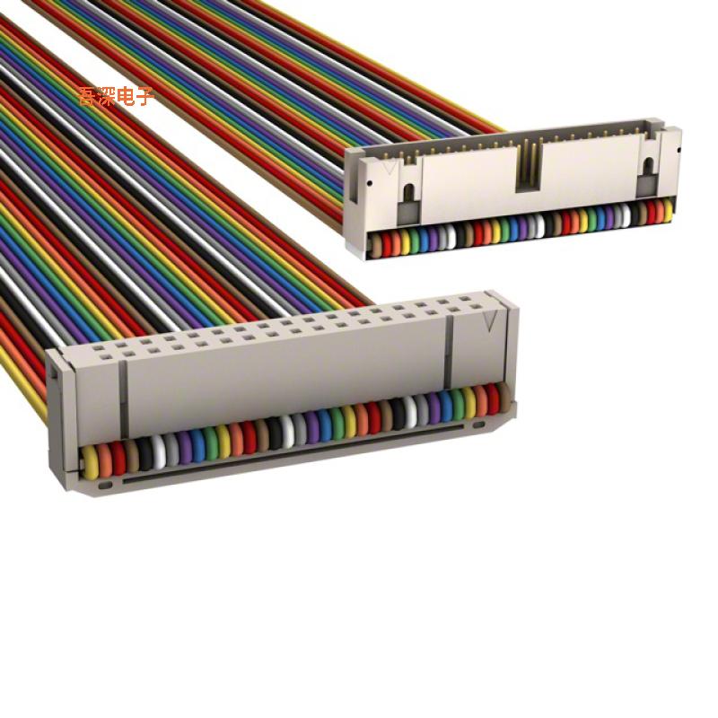 M3BRK-3418R |插口至插头IDC CABLE - MSR34K/MC34M/MPR34K