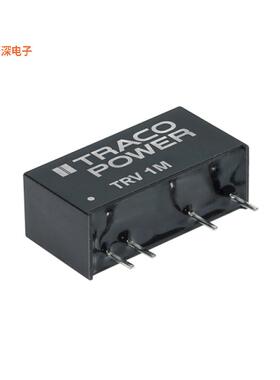 TRV 1-0513M |隔离模块DC DC CONVERTER 15V 1W