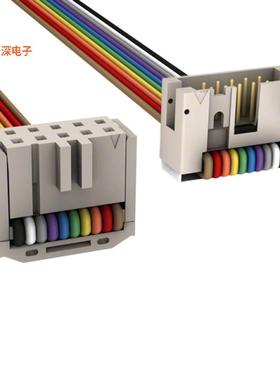 M3DRK-1036R |插口至插头IDC CABLE - MKR10K/MC10M/MPR10K