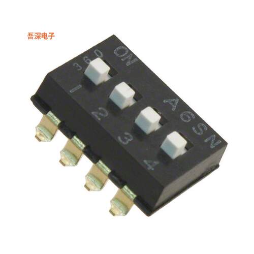 A6SN-4102-P |原装全新SWITCH SLIDE DIP SPST 0.025A 24V