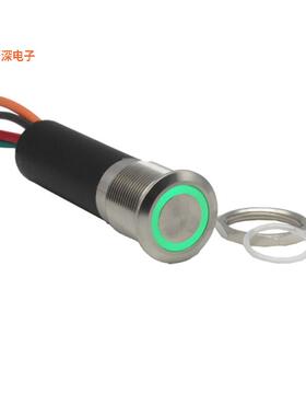 SS119NBSGW |前面板安装SWITCH PB SPST N.O. 24A 26.4VDC