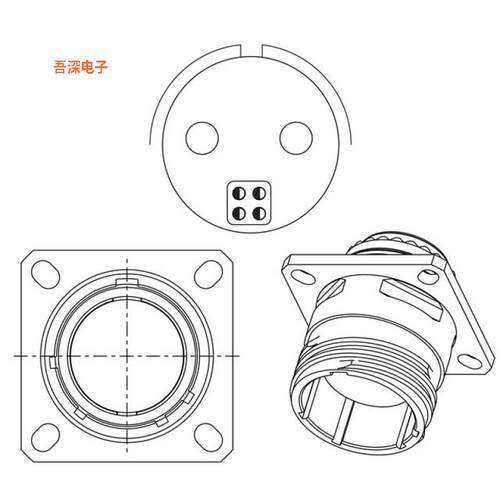 HV00RF25-56R |原装全新ALUMINUM FLANGE MOUNT, RADSOK CO