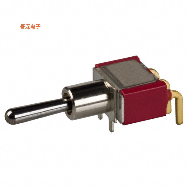 100SP1T1B4M6RE |通孔，直角SWITCH TOGGLE SPDT 0.4VA 20V