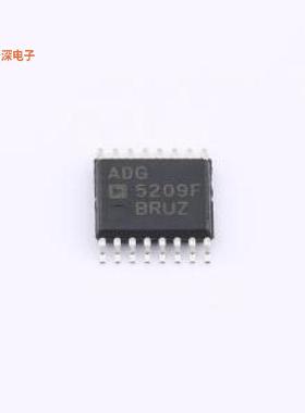 ADG5209FBRUZ |原装TSSOP-16IC SWITCH SP4TX2 160OHM 16TSSOP