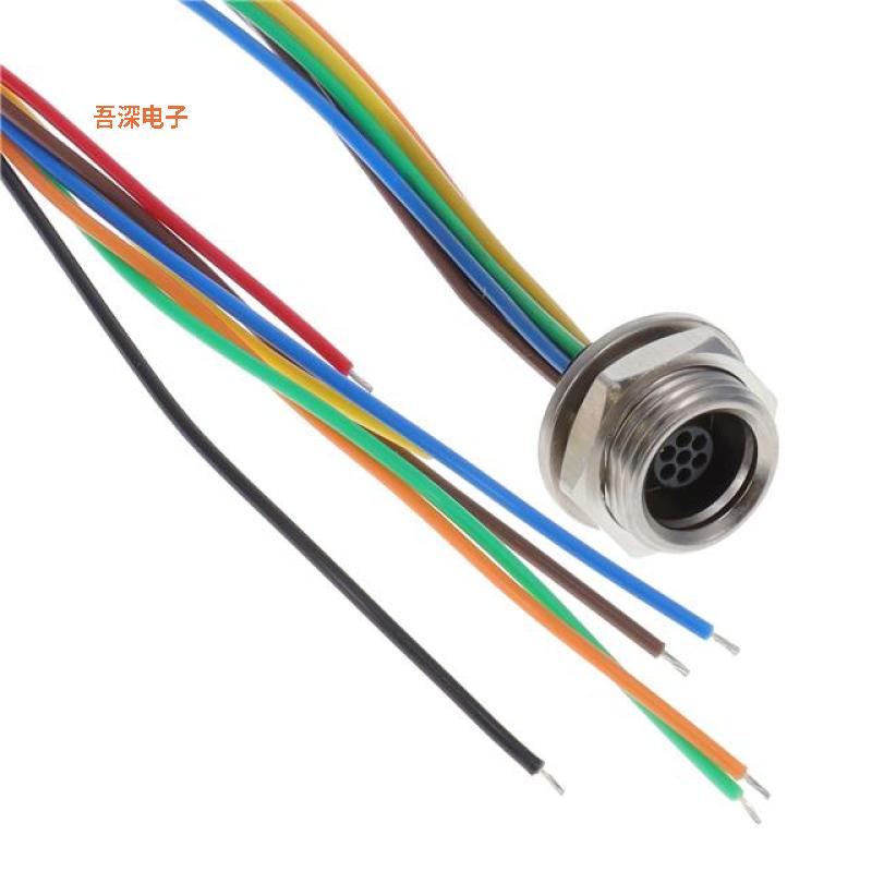 MIKQ9-7PH006 |插座CIRC CBL 7POS RCPT TO WIRE 3'