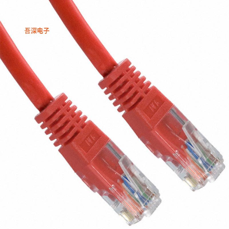 A-MCUP-80050/R |圆形线缆CABLE MOD 8P8C PLUG-PLUG 16.4'