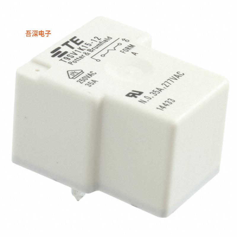 T9SV1K15-12S |原装插件RELAY GEN PURPOSE SPST 35A 12V