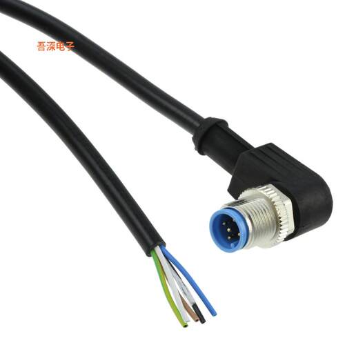 1-2273088-1 |插头，直角CBL 5POS PLUG RA TO WIRE 4.92'
