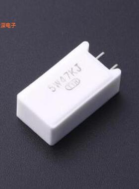 SQM 5W 47K J |5W,25x13x9mm插件插件,P=5mm