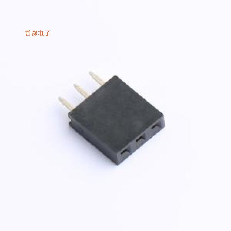 2541FV-3P |排母2.54mm单排 3P 直插方孔排母插件,P=2.54mm