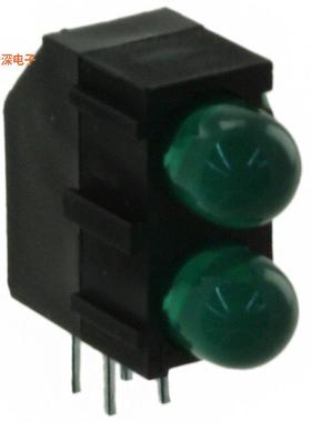 WP1503EB/2GD |绿色（x 2） CBI 5MM BI-LVL GRN RA