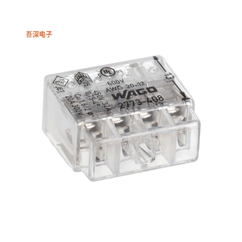 2773-408/VE00-0500 |原装全新PUSHWIRE SPLICE 20-12AWG 8POS
