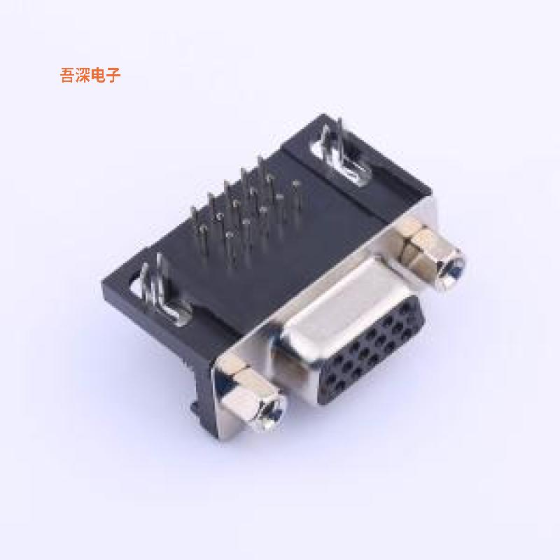X0615FT7B2 |黑胶,90度插板,叉锁铜螺丝D-Sub/VGA插件