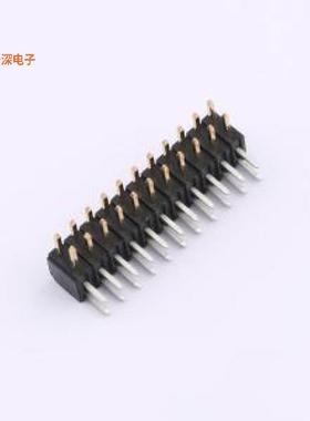 X4621WR-2x11B-C40D28 |(X4621)2.0双排单塑排针插件,P=2mm