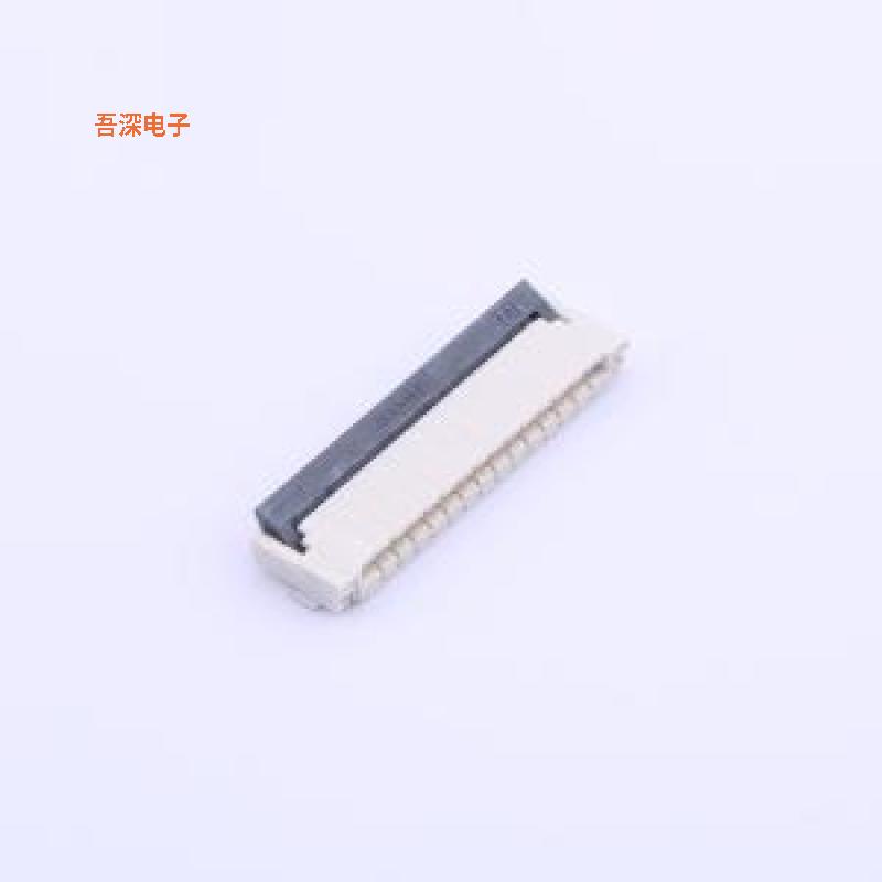 F1004-H-14-20G-R |前插后翻式FFC/FPCSMD,P=1mm,卧贴