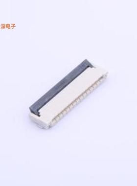F1004-H-14-20G-R |前插后翻式FFC/FPCSMD,P=1mm,卧贴