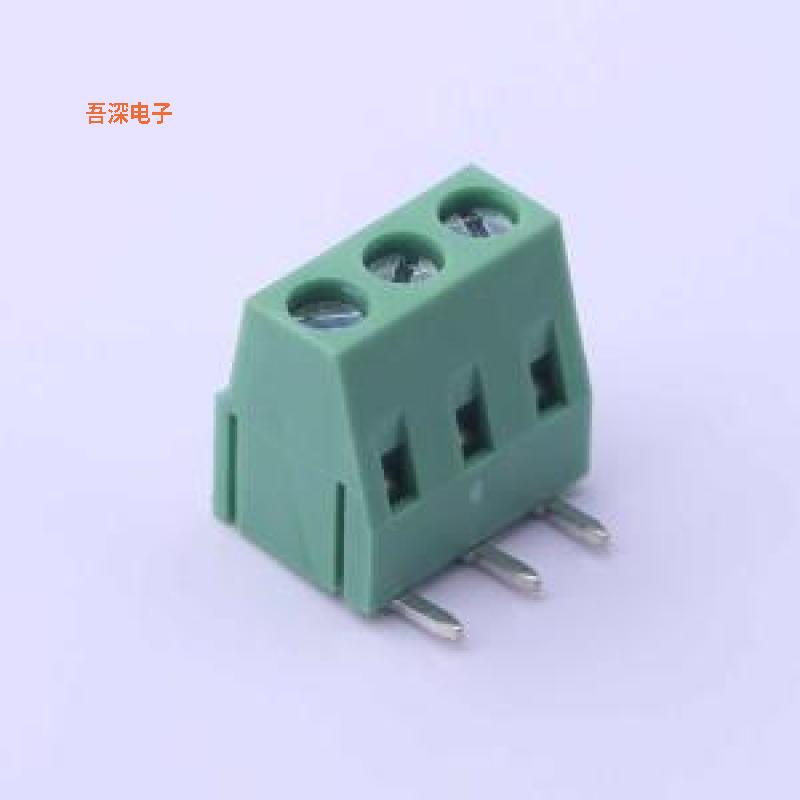 DB128R-5.0-3P-GN-S |原装弯插,P=5mm螺钉式接线