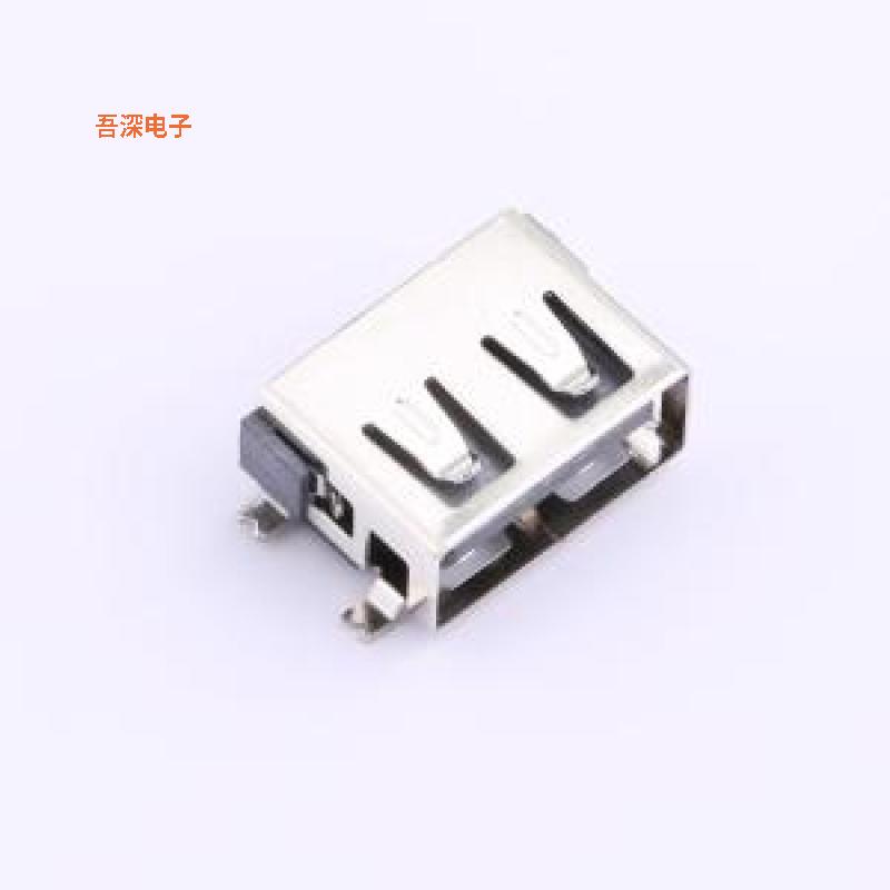 U-A-24SS-W-2T |  USB直边全贴LCP耐高温USBSMD