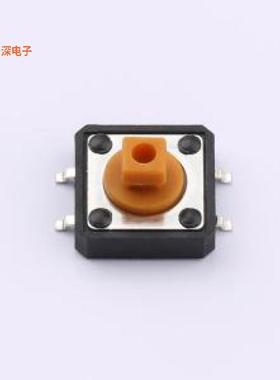 HX 12x12x7.3TPFT-Y |原装SMD,12x12mm轻触