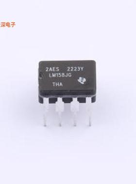 LM158JG |运算放大器LM158 双通道、30V、700kHz 运算放大器