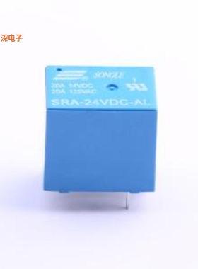 SRA-24VDC-AL 蓝色 |原装插件,12.4x16mm功率继电器