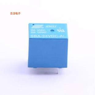 SRA-24VDC-AL 蓝色 |原装插件,12.4x16mm功率继电器