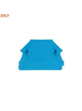 1060080000 |端板，导轨型CONN TERM BLK END PLATE RAIL BLU