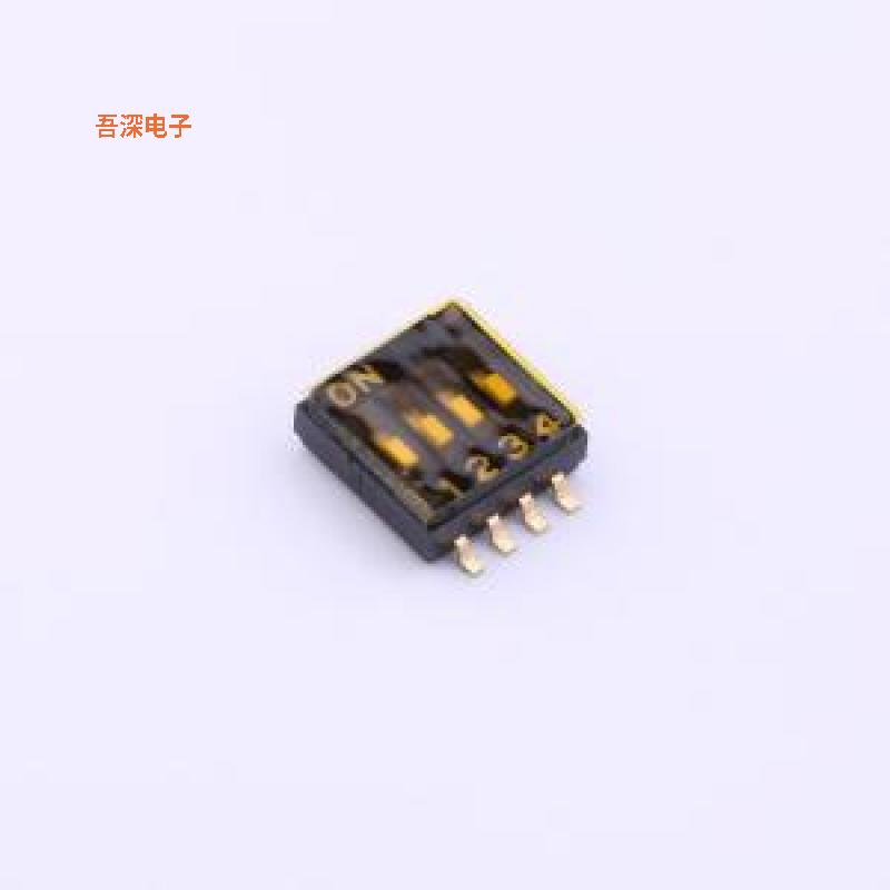 YDF04ES |贴膜拨码SMD-8P,6.2x6.2mm