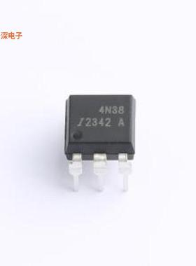 4N38-000E-AXW |晶体管输出光耦晶体管光耦，80V/80mA,DIP6