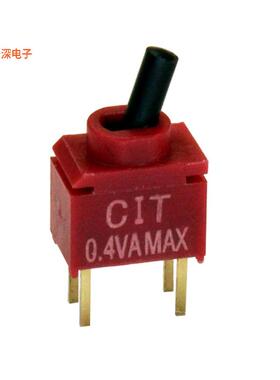 CST11T2CR |通孔SWITCH TOGGLE SPDT 0.4VA 20V