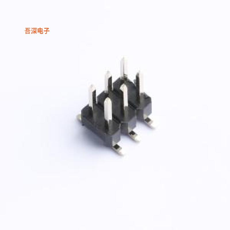 PZ254VS-12-06P |排针排针2.54mm间距 立贴 2x03位