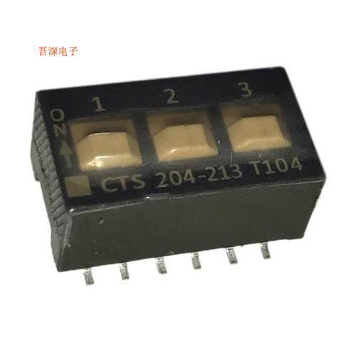 204-213ST |原装全新SWITCH SLIDE DIP DPST 0.05A 24V