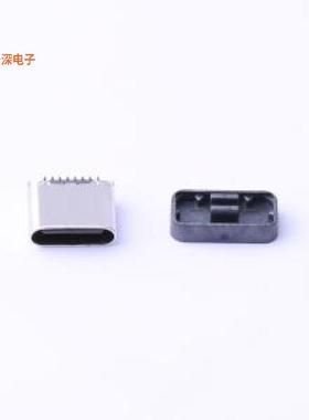 KH-TYPE-C-L6.5-16P-STM |USBTYPE-C16P母座立贴6.5H