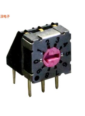 RD07A10RVBT |BCDSWITCH ROTARY DIP BCD 0.1A 50V