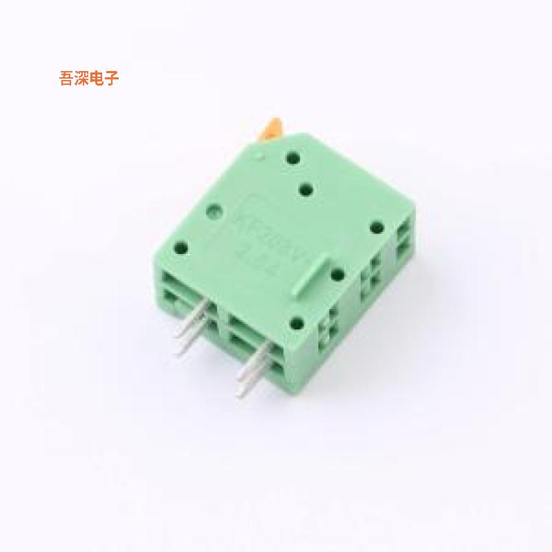 KF208V-2.54-2P |原装插件,P=2.54mm弹簧式接线