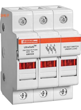 USCC3I |DIN 轨道600V 30A 3P CC ULTSFE W/IND