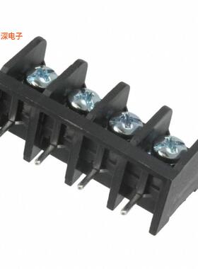 6PCR-04-006 |隔板接线座CONN BARRIER STRIP 4CIRC 0.375